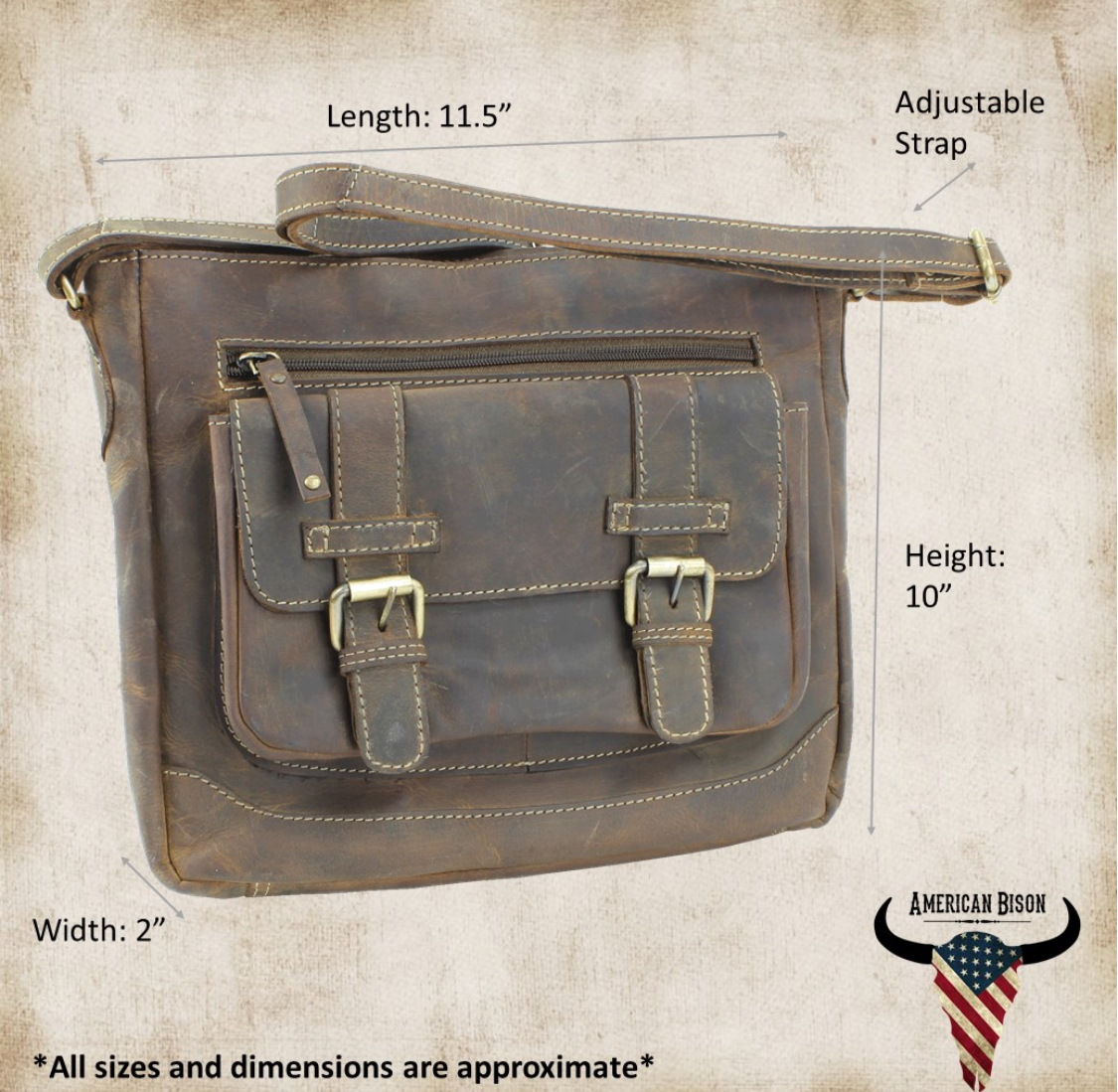 Leather Messenger Bag