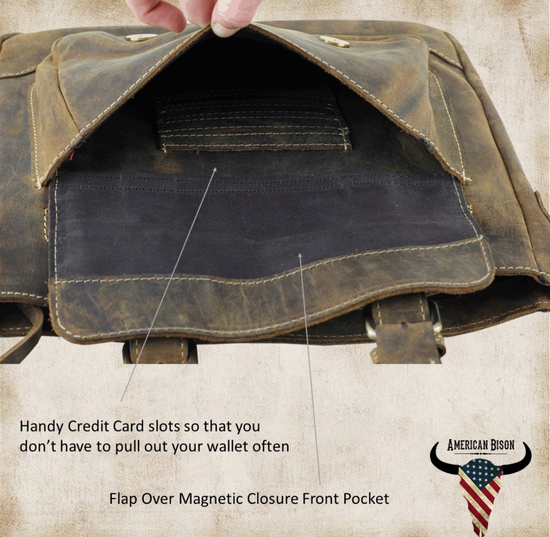 Leather Messenger Bag