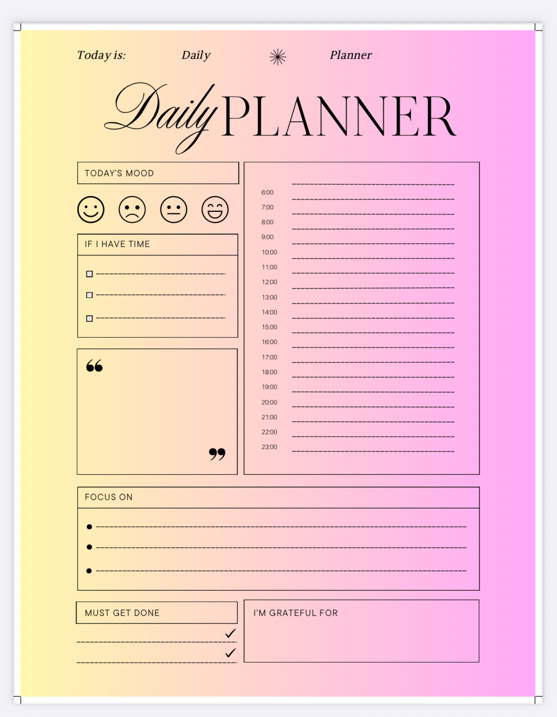 Daily Planner