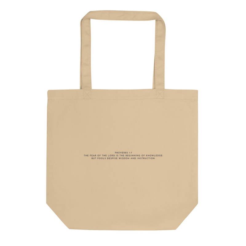 Proverbs 1:7 Tote Bag