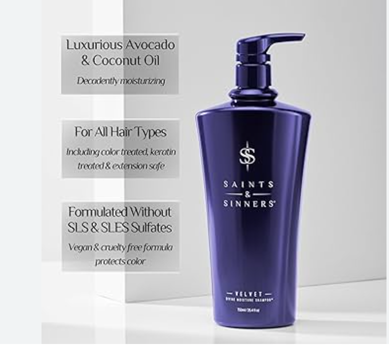 Saints & Sinners Velvet Divine Moisture Shampoo 25 oz