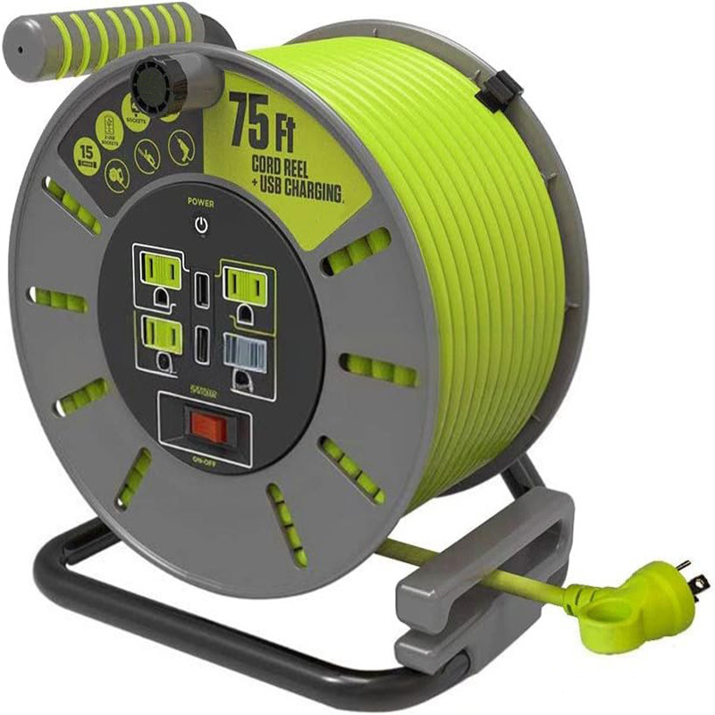 75 ft Cord Reel with USB Charging