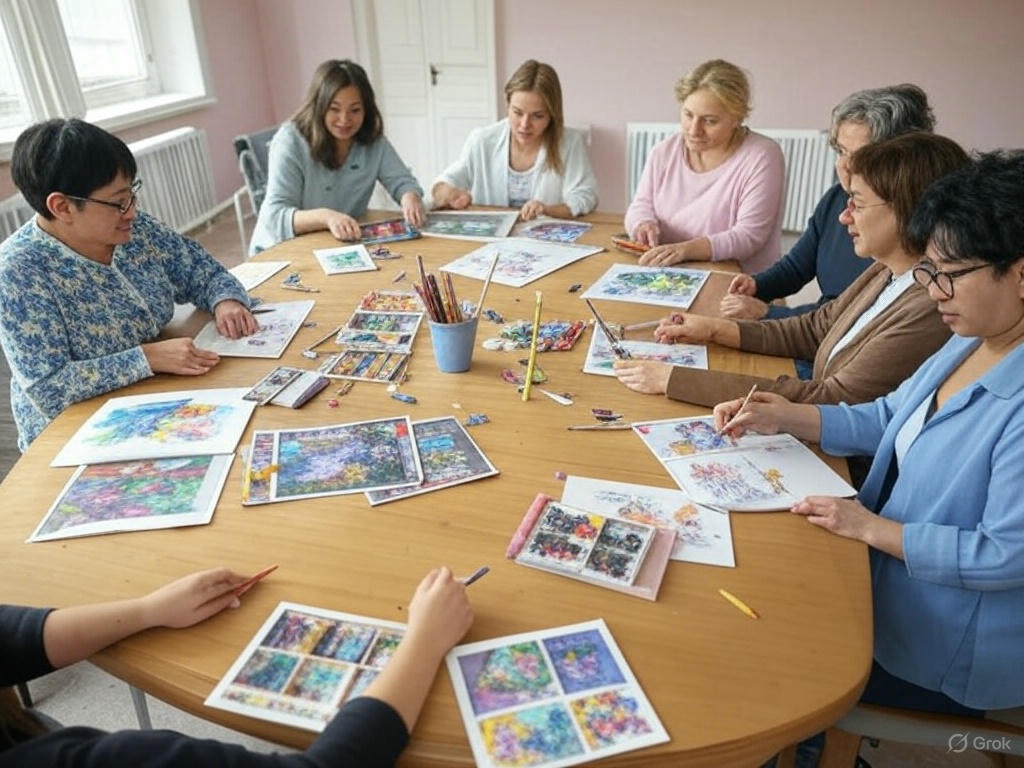 Group Art Therapy by Negotiation
