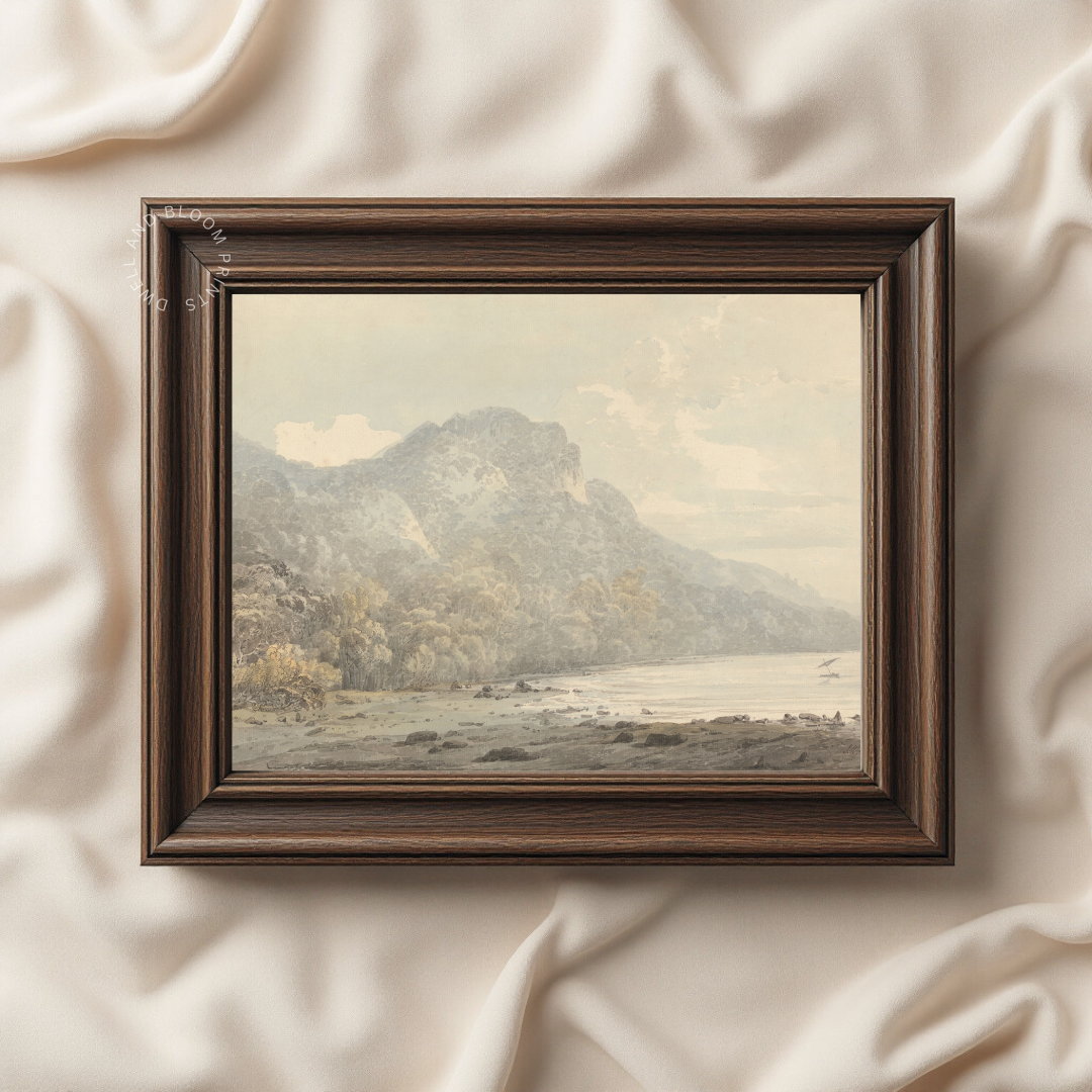 Vintage Landscape Art Print | Muted Vintage Landscape Art