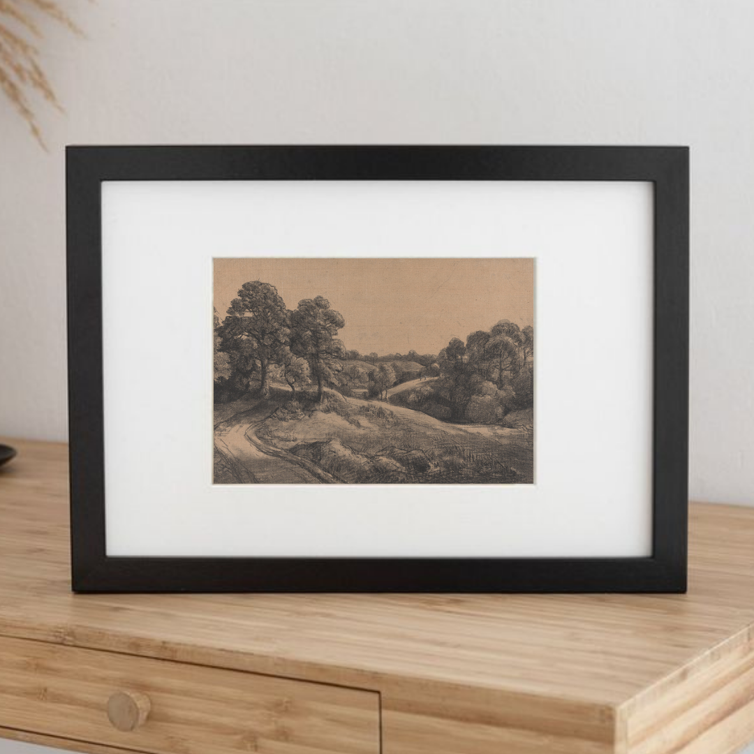 Vintage Landscape Drawing | Landscape Sketch Drawing Art 
