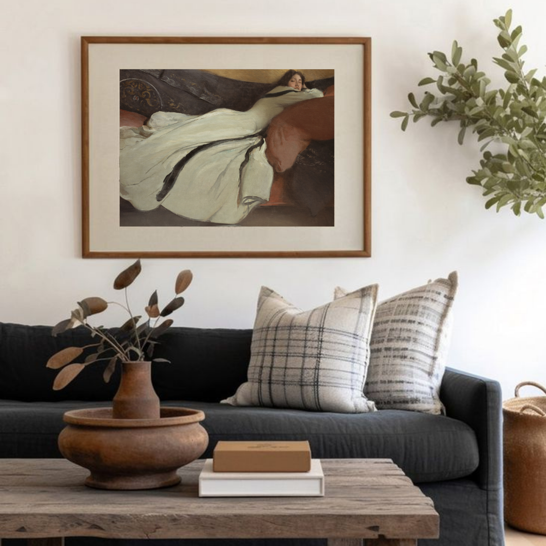 Vintage Woman Portrait Painting | Vintage Portrait Wall Print