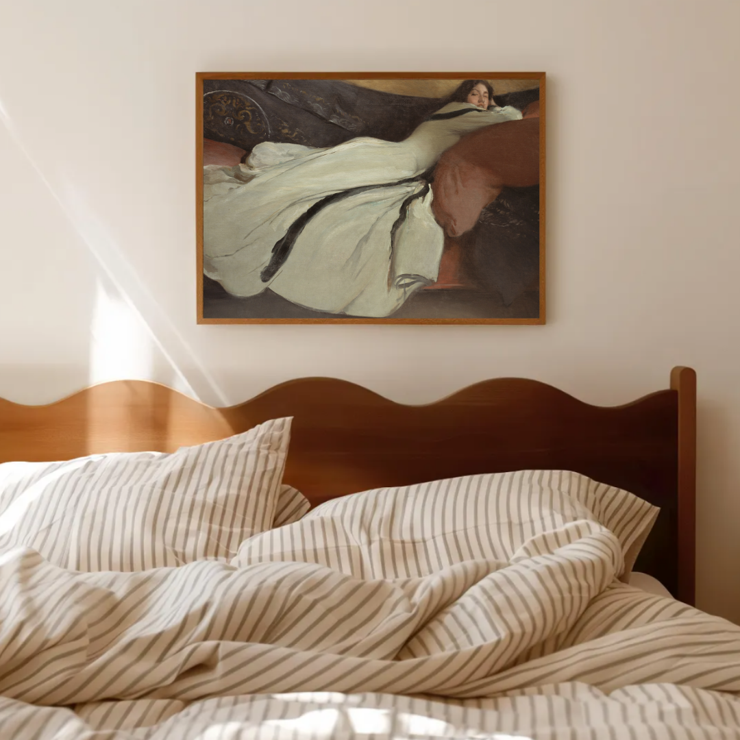 Vintage Woman Portrait Painting | Vintage Portrait Wall Print