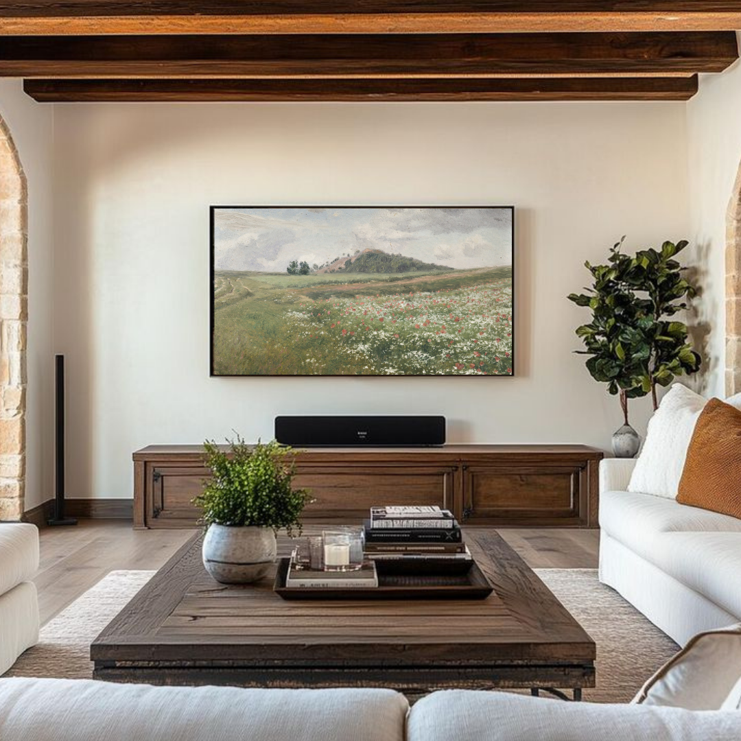 Samsung Frame TV Art | Vintage Summer Landscape Painting