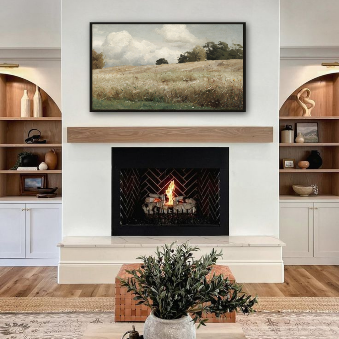Samsung Frame TV Art | Vintage Summer Landscape Art Print