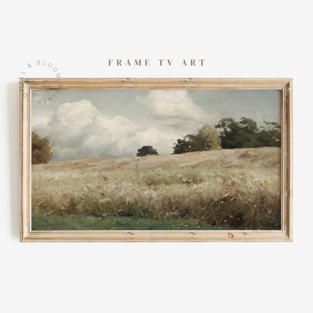 Samsung Frame TV Art | Vintage Summer Landscape Art Print