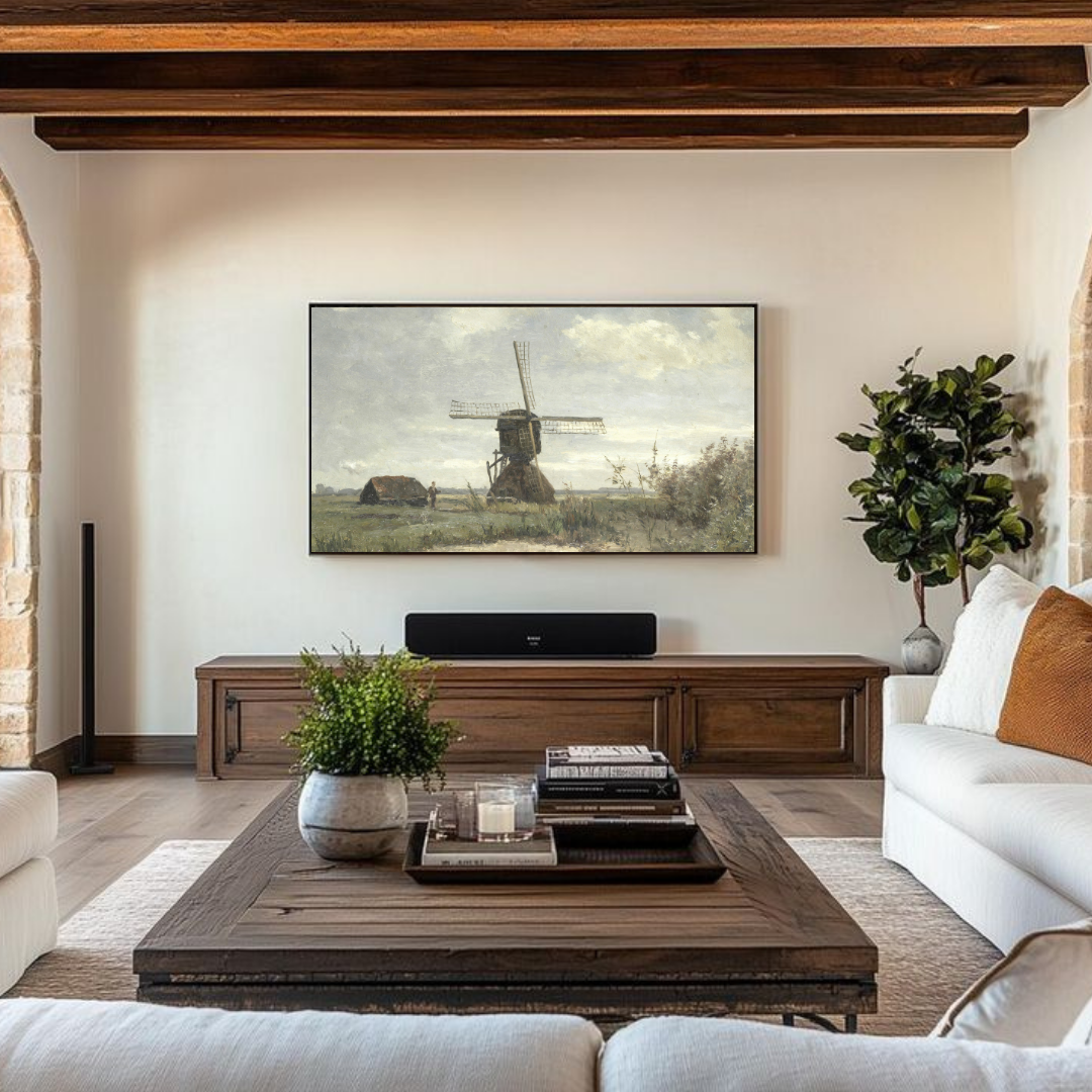 Samsung Frame TV Art | Vintage Summer Landscape Painting
