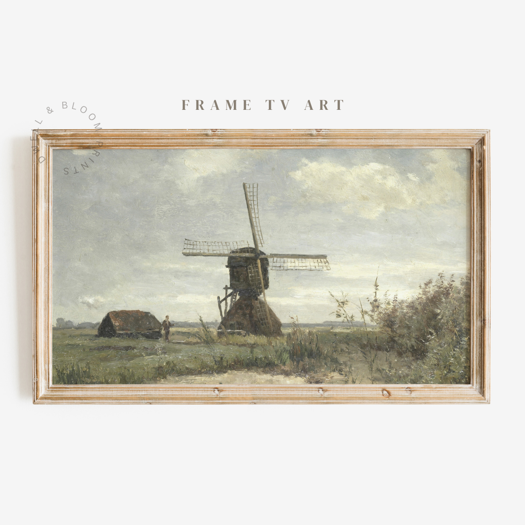 Samsung Frame TV Art | Vintage Summer Landscape Painting