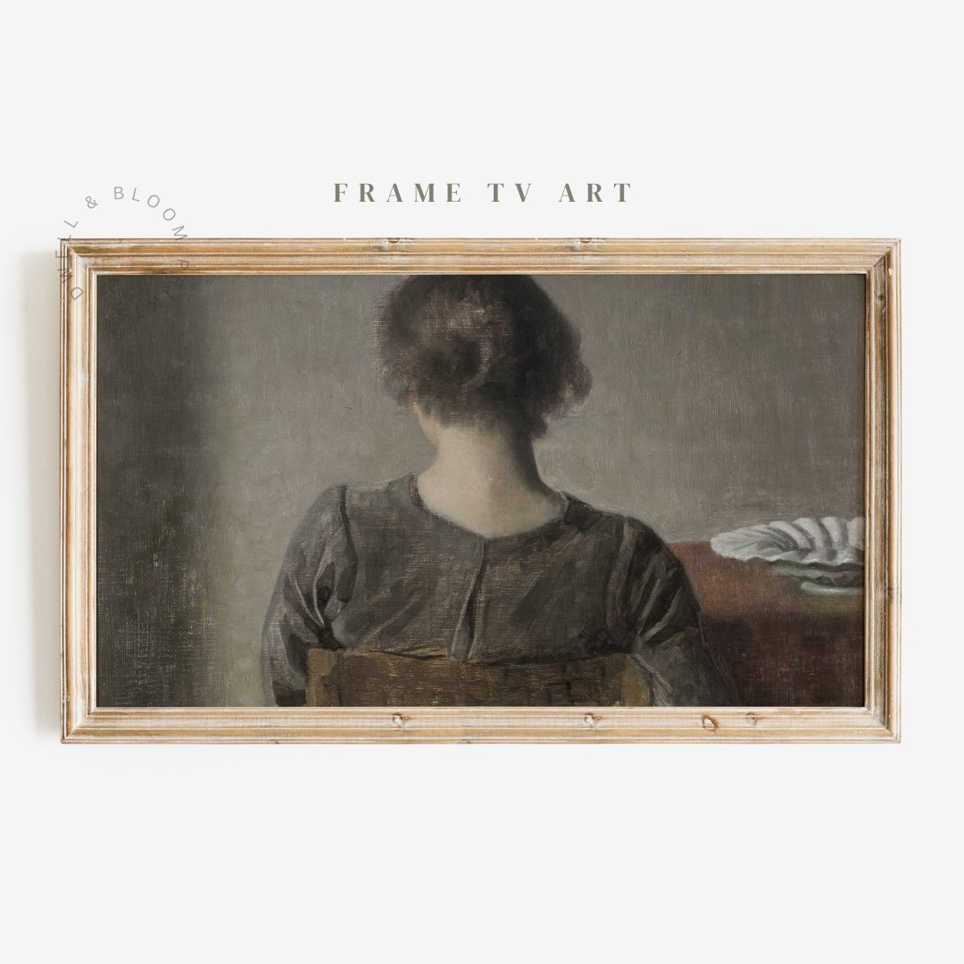 Samsung Frame TV Art | Vintage Woman Portrait Painting