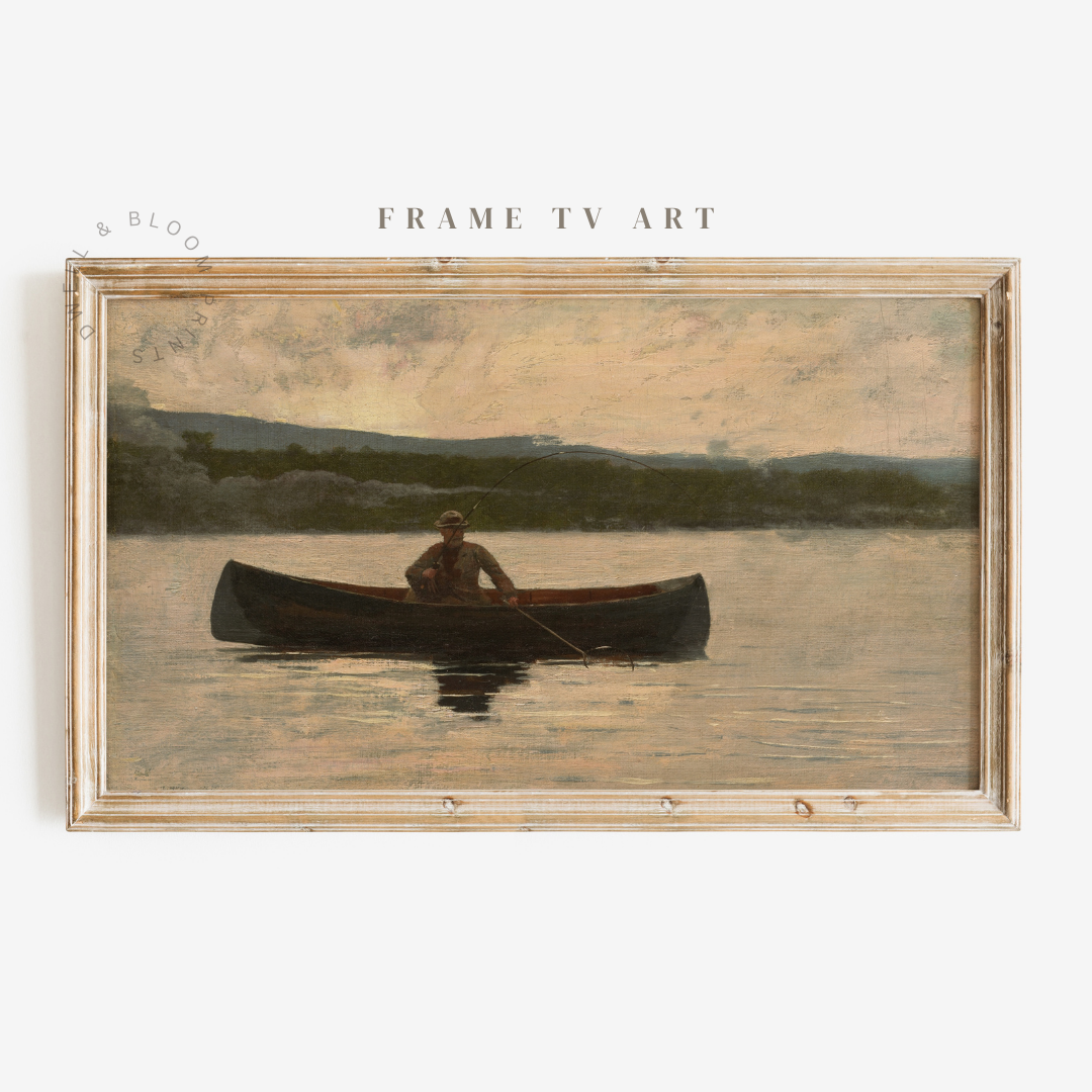 Samsung Frame TV Art | Vintage Coastal Painting
