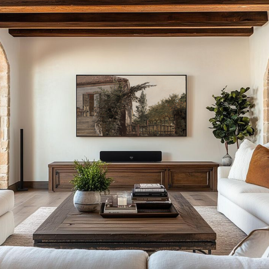 Samsung Frame TV Art | Vintage French Countryside Painting
