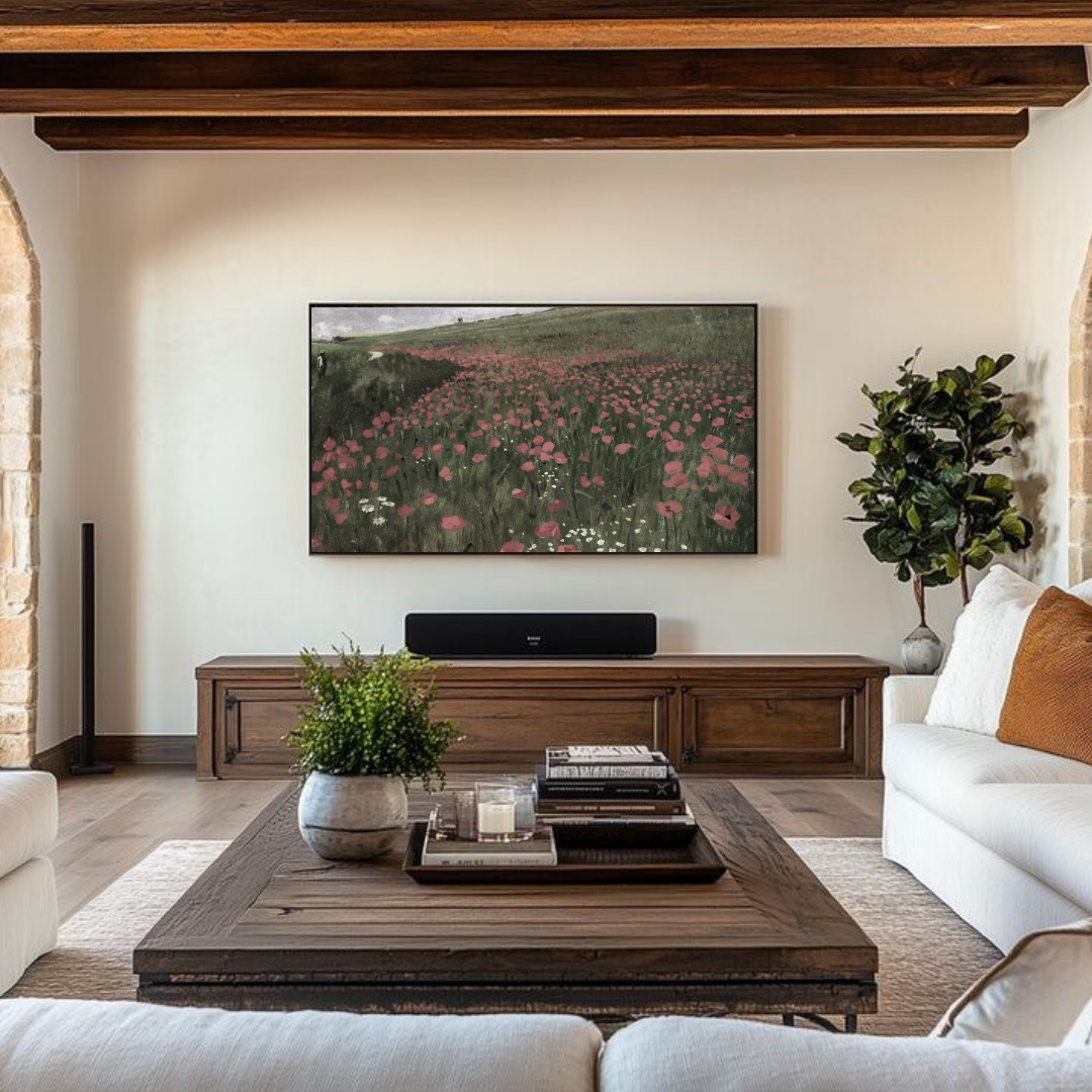 Samsung Frame TV Art | Vintage Summer Landscape Painting