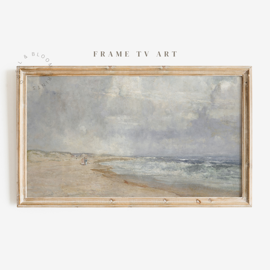 Samsung Frame Art TV | Vintage Seascape Painting