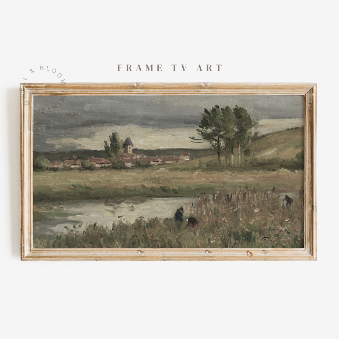 Samsung Frame TV Art | Vintage Summer Landscape Painting