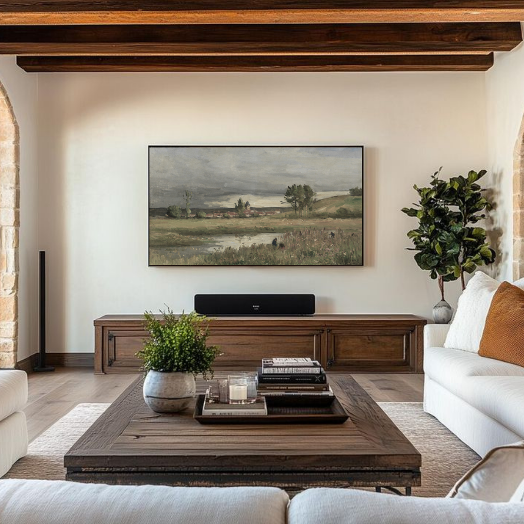 Samsung Frame TV Art | Vintage Summer Landscape Painting