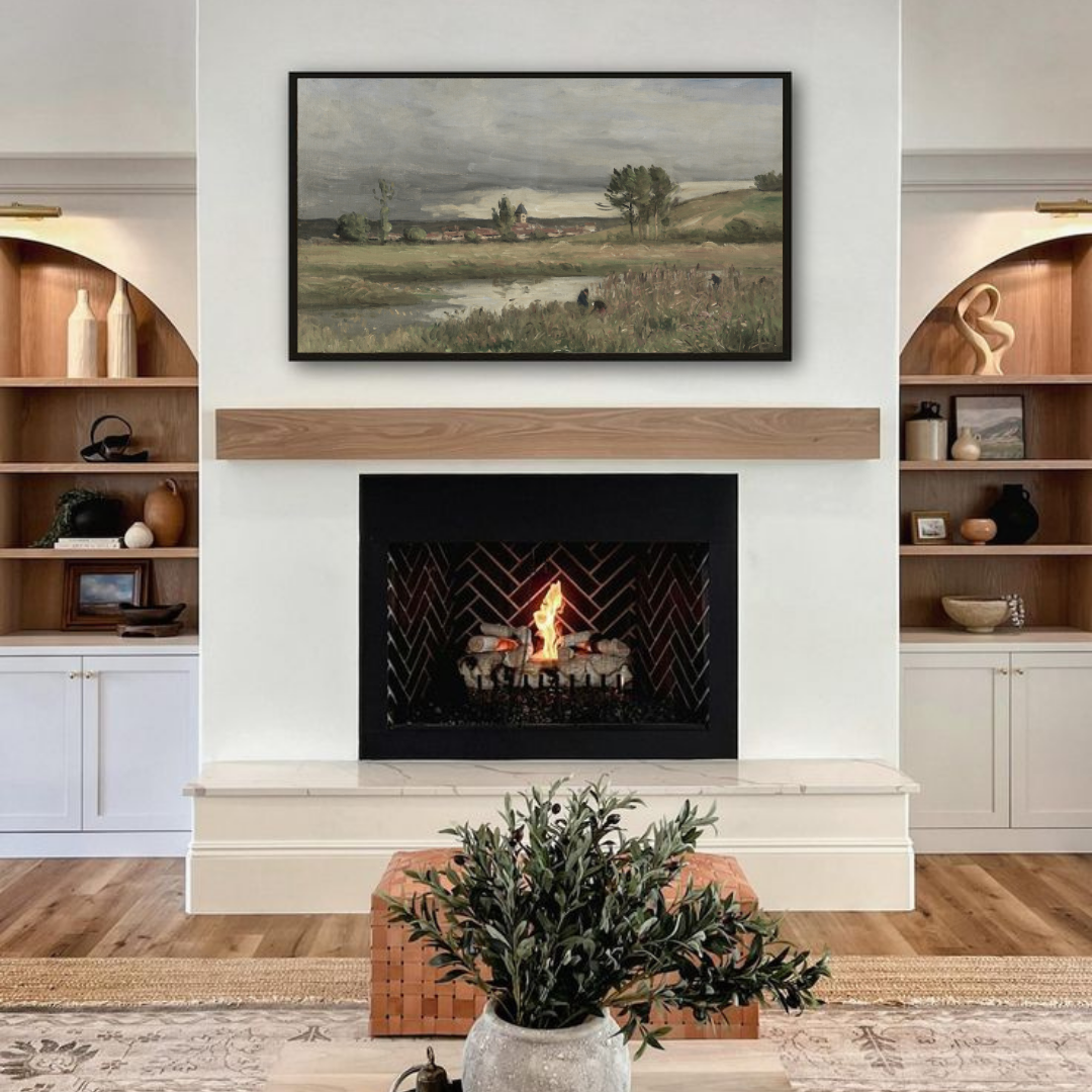 Samsung Frame TV Art | Vintage Summer Landscape Painting