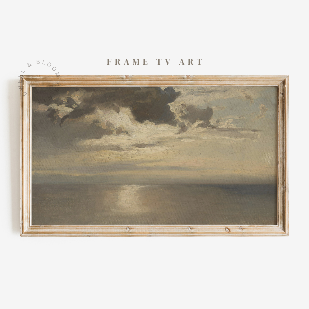 Samsung Frame TV Art | Vintage Seascape Painting