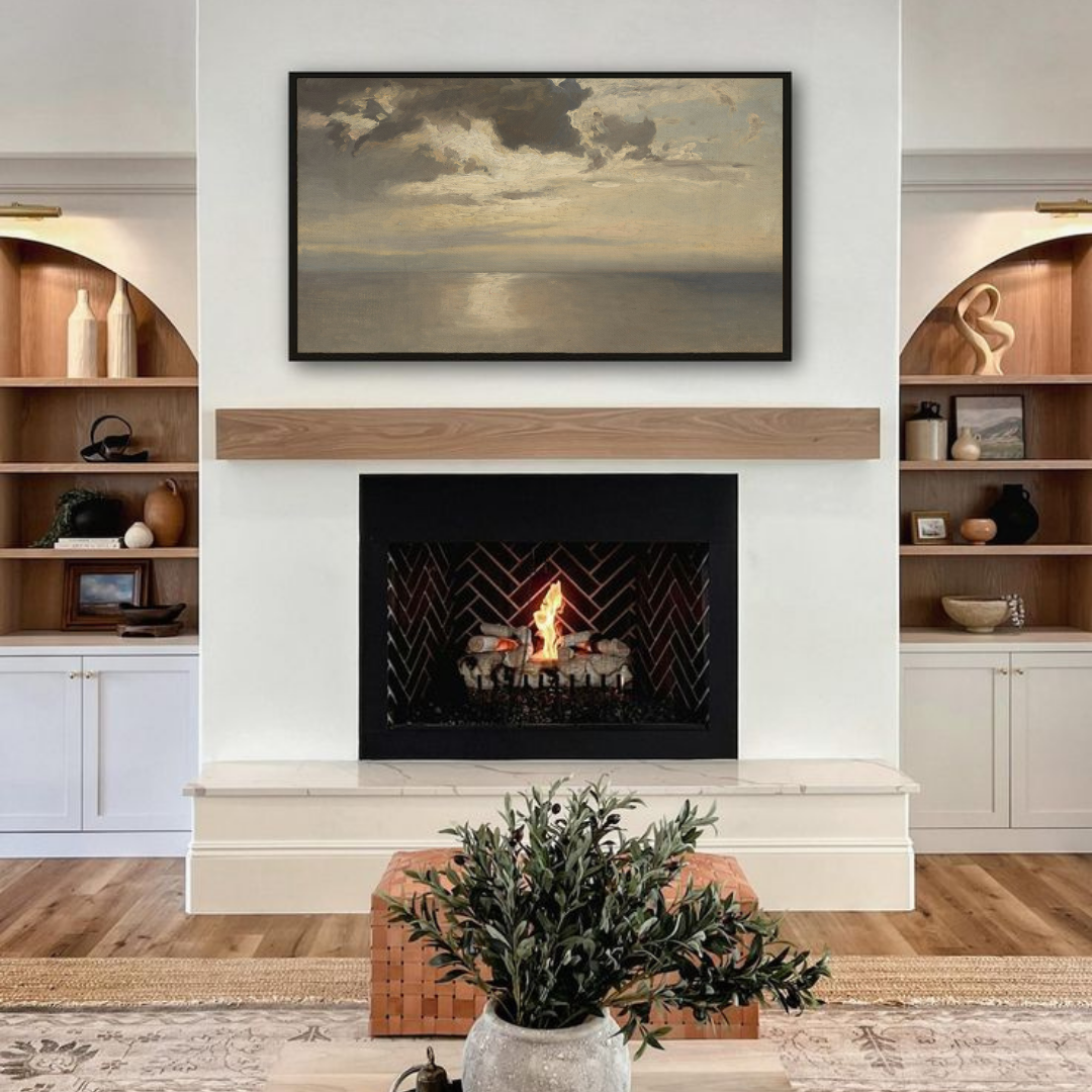 Samsung Frame TV Art | Vintage Seascape Painting
