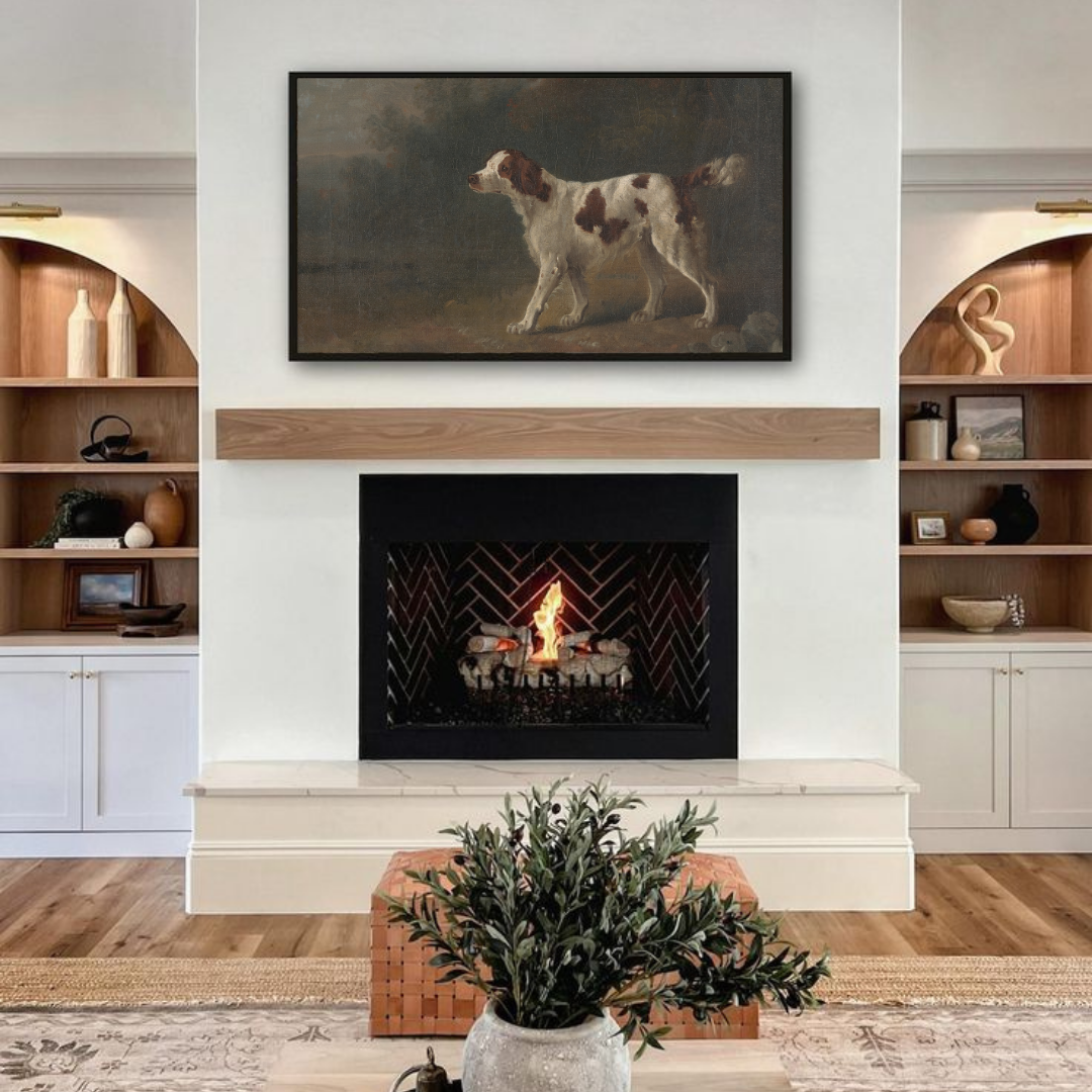 Samsung Frame TV Art | Vintage Dog Painting