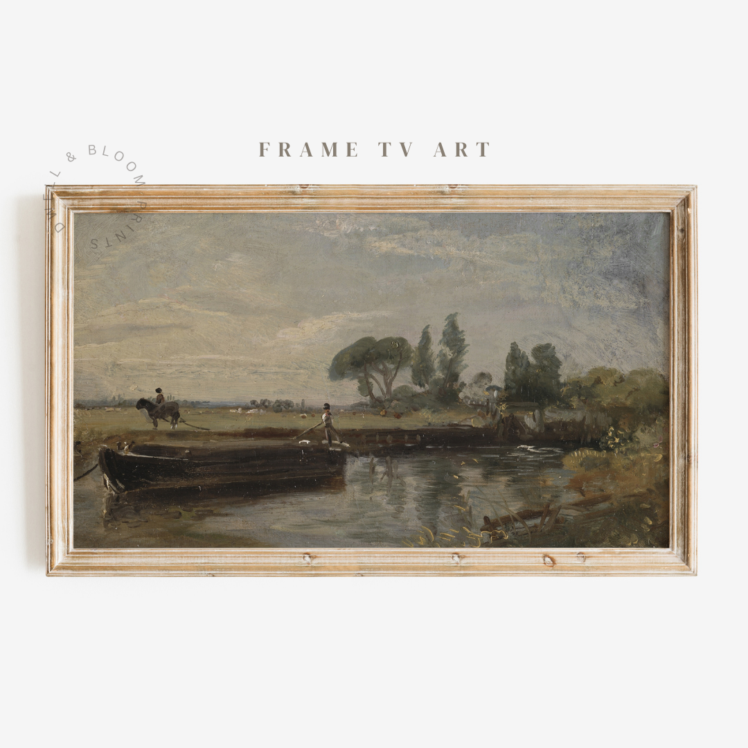 Samsung Frame TV Art | Vintage Landscape Painting