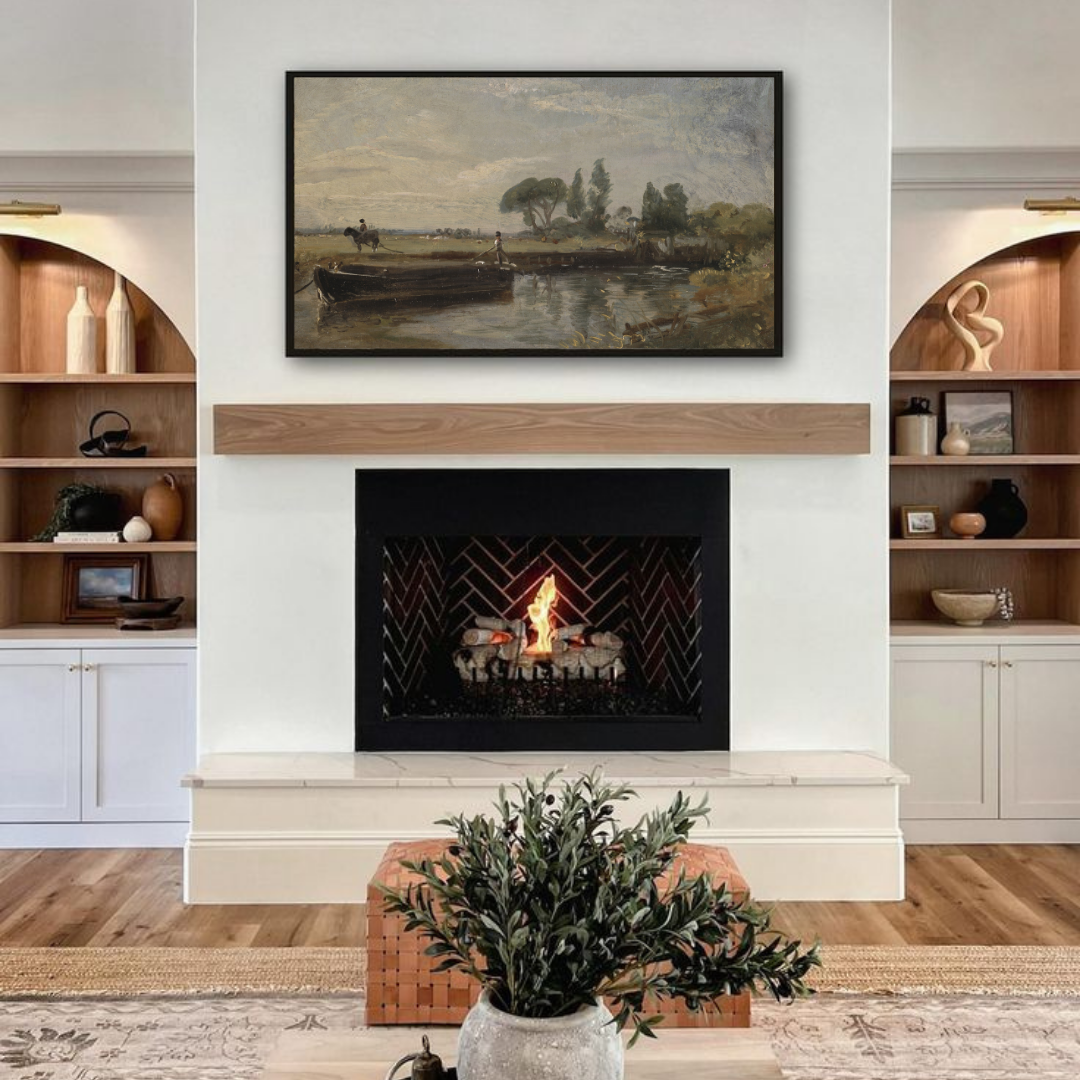 Samsung Frame TV Art | Vintage Landscape Painting