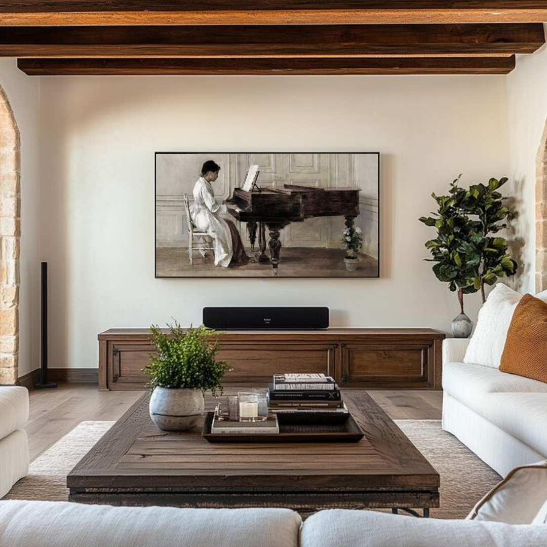 Samsung Frame TV Art | Vintage Woman Portrait Painting