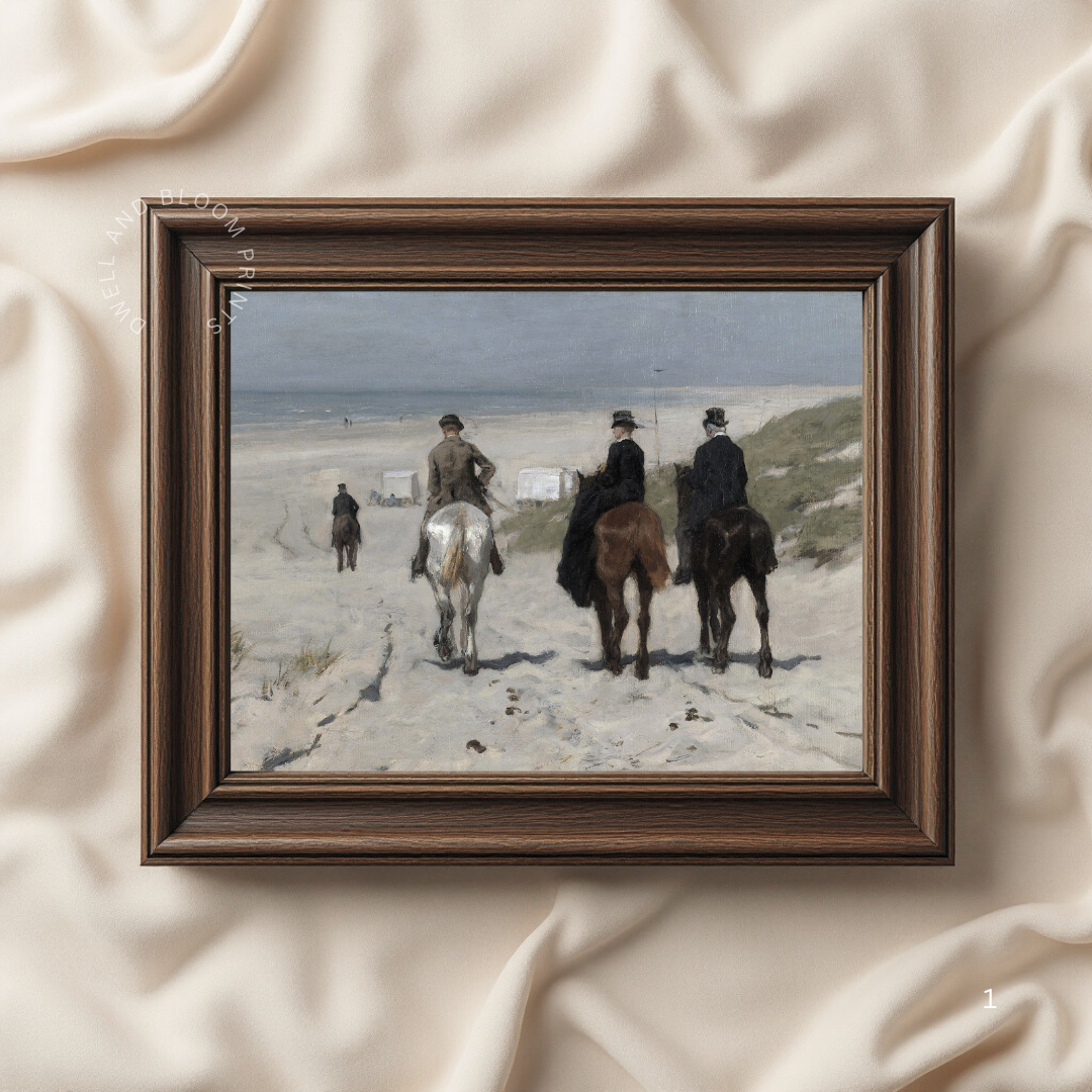 Vintage Coastal Wall Art | Vintage Beach Painting