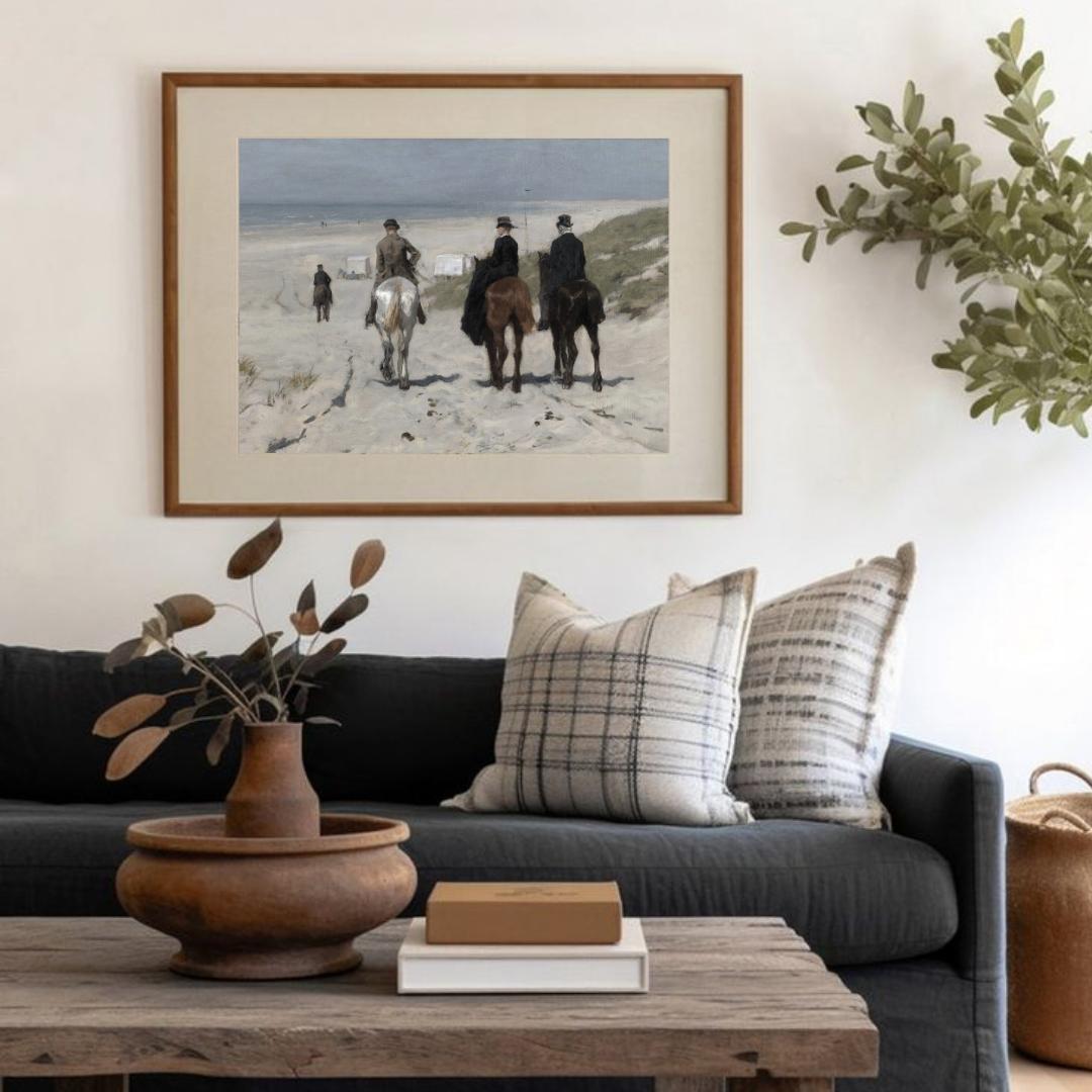 Vintage Coastal Wall Art | Vintage Beach Painting