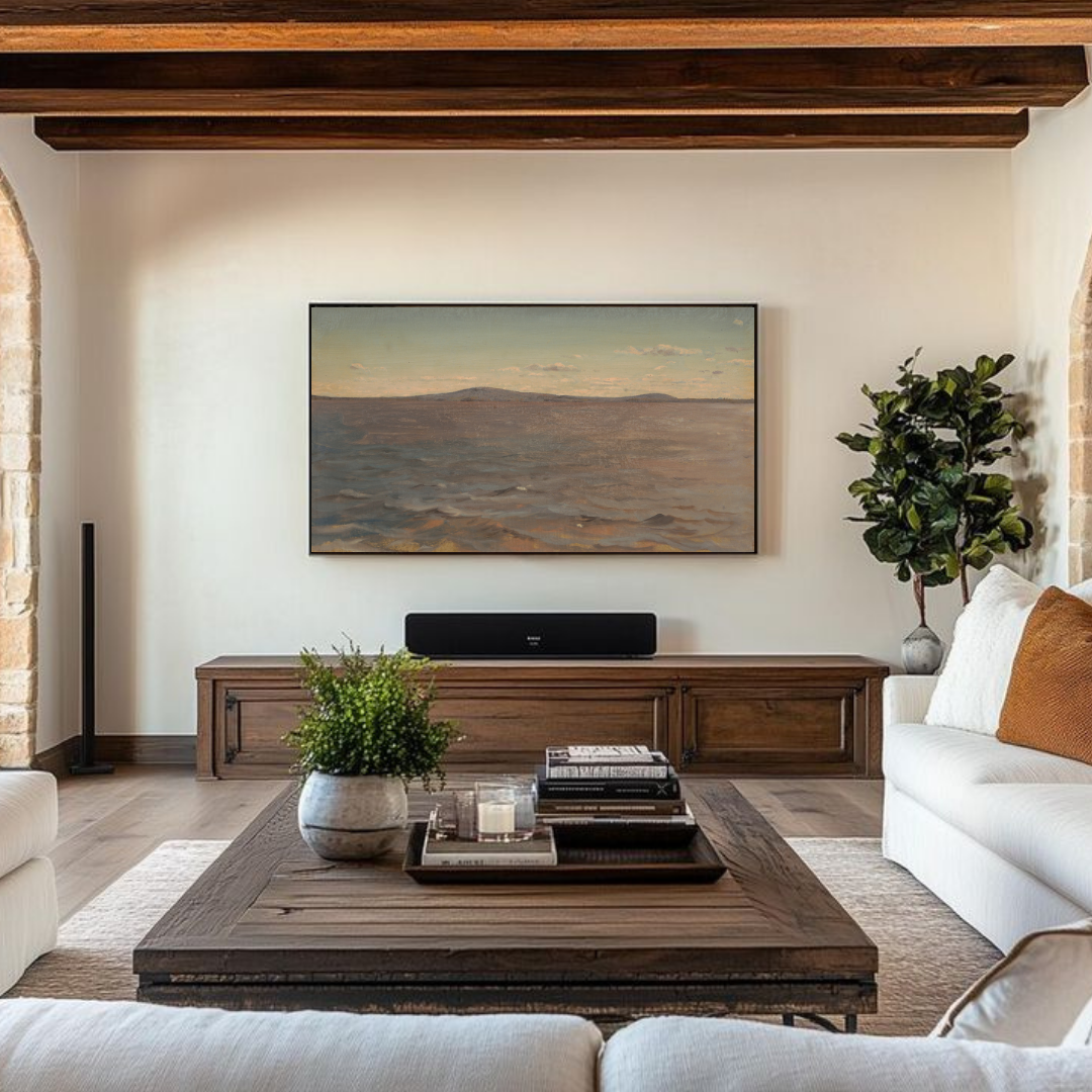 Samsung Frame TV Art | Vintage Seascape Painting
