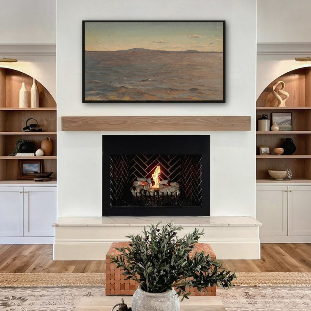 Samsung Frame TV Art | Vintage Seascape Painting