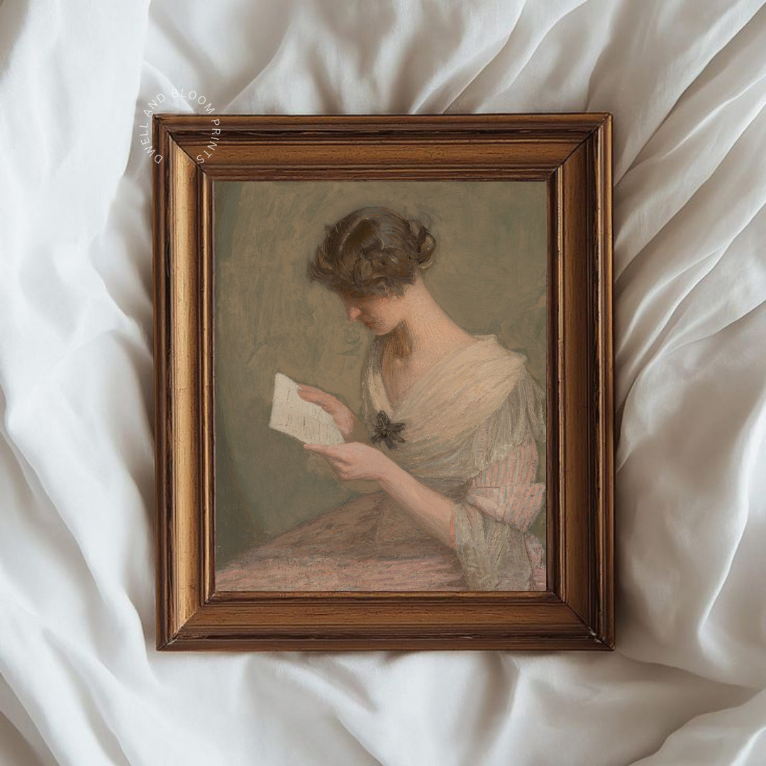 Vintage Woman Wall Art | Woman Portrait Art Print
