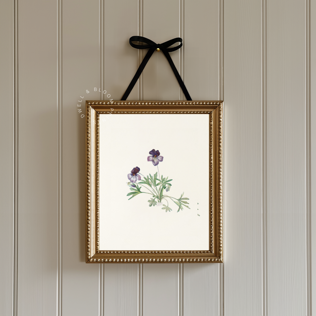 Vintage Floral Print | Vintage Botanical Wall Art