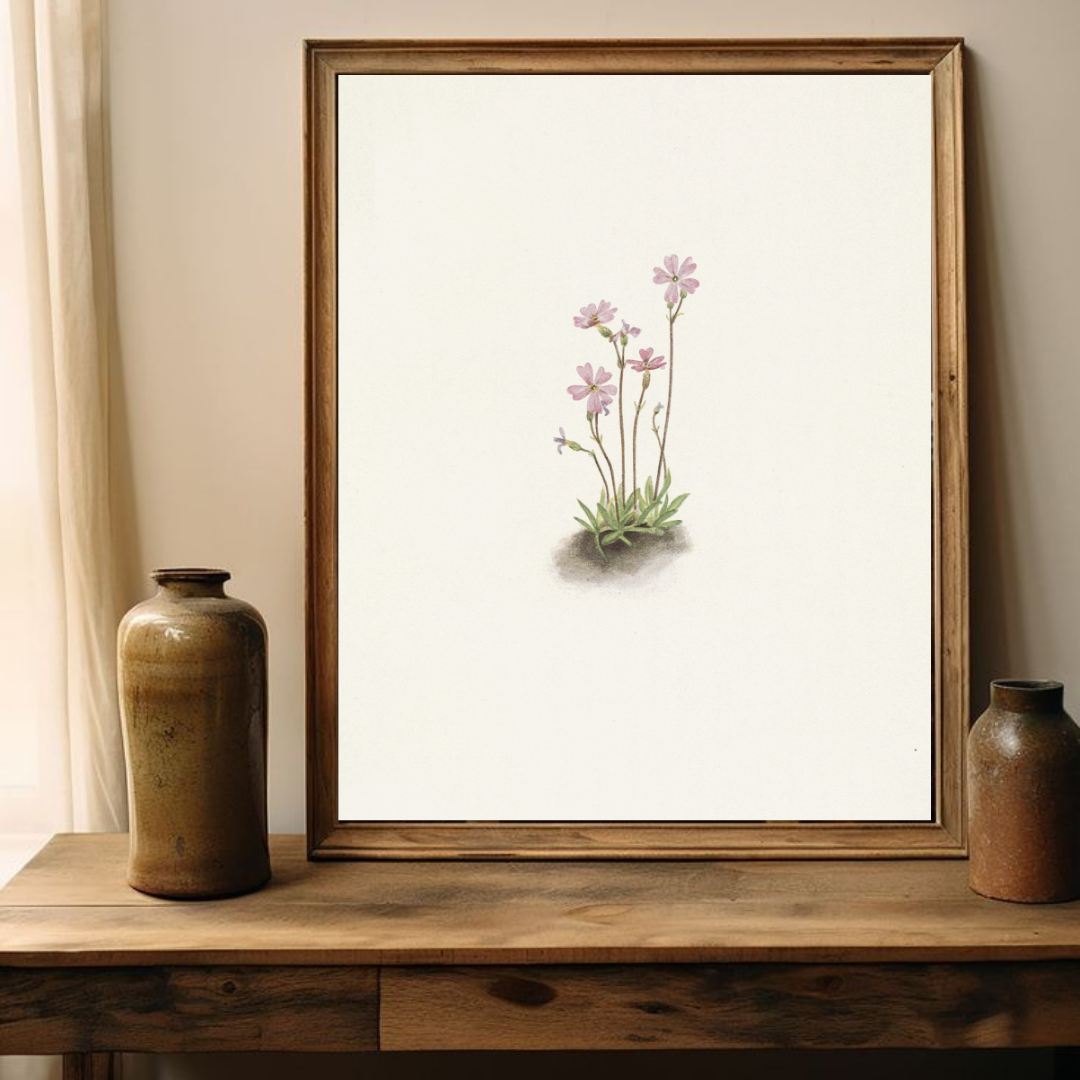 Vintage Floral Art Print | Vintage Botanical Wall Art