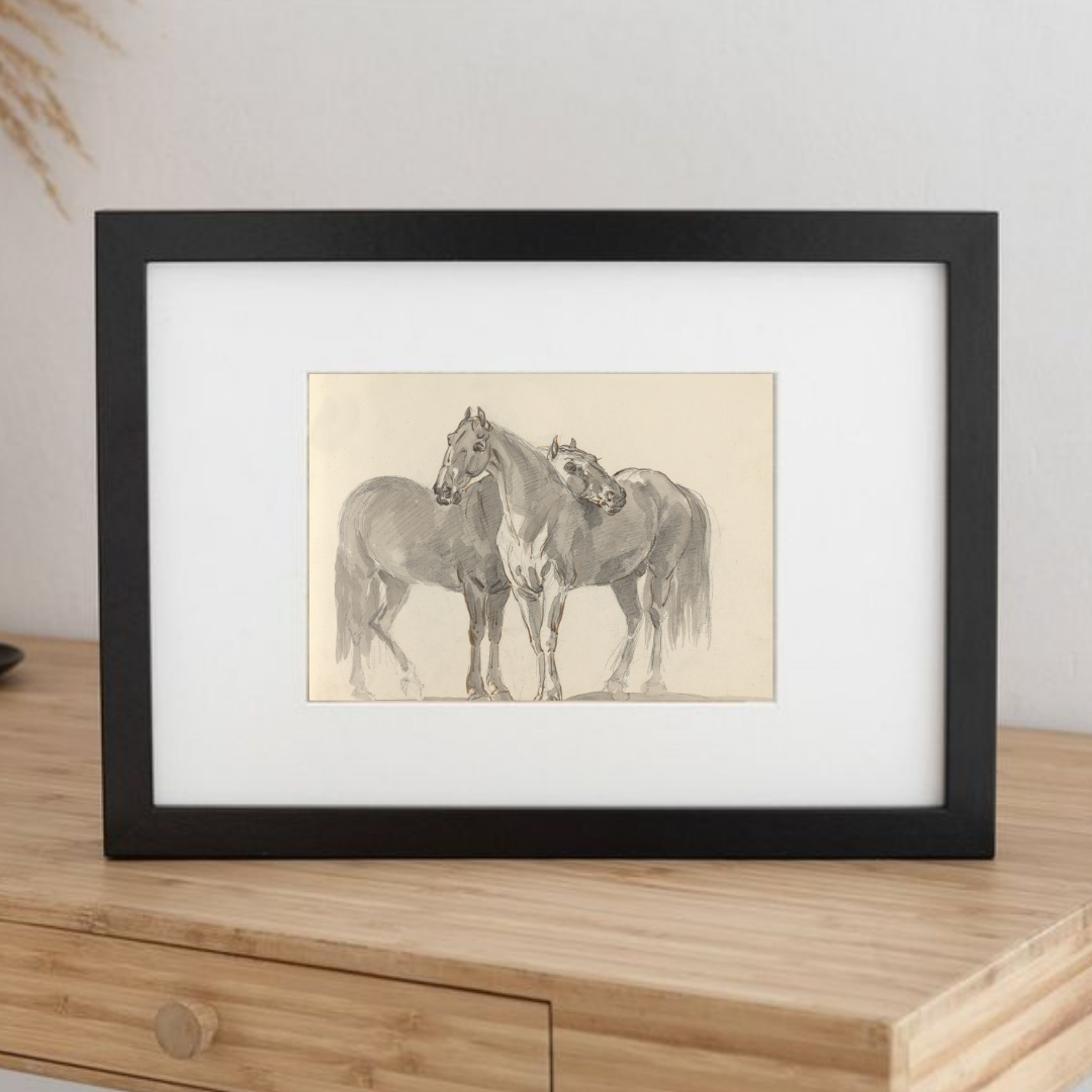 Vintage Horse Print | Vintage Horse Sketch Art Printable