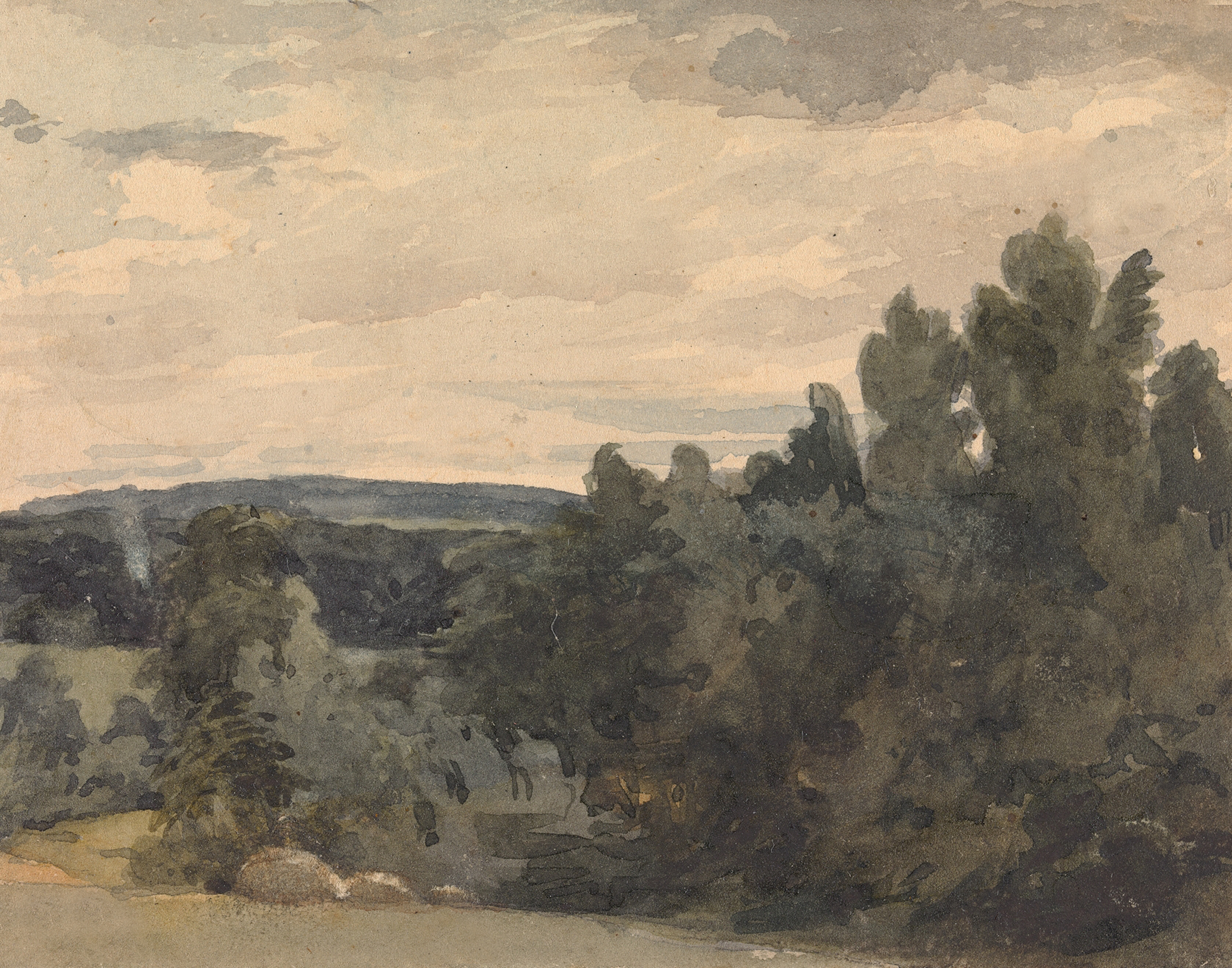 Vintage Landscape Art Print | Antique Landscape Painting