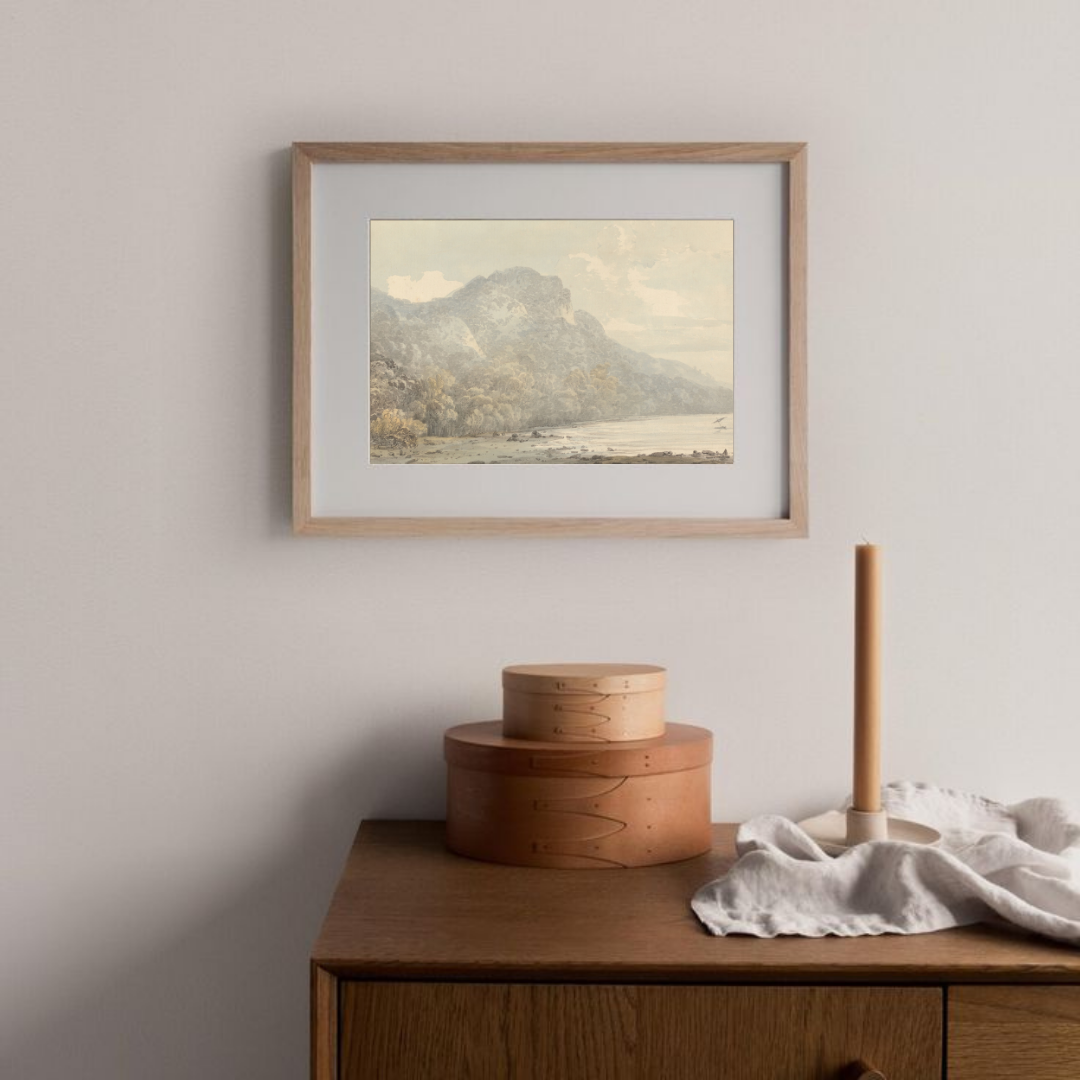 Vintage Landscape Art Print | Muted Vintage Landscape Art