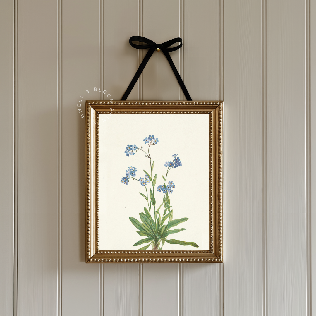 Vintage Floral Botanical Art Print | Vintage Botanical Wall Art