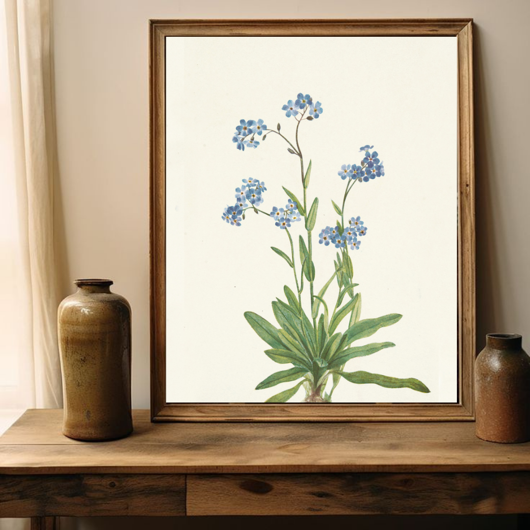 Vintage Floral Botanical Art Print | Vintage Botanical Wall Art