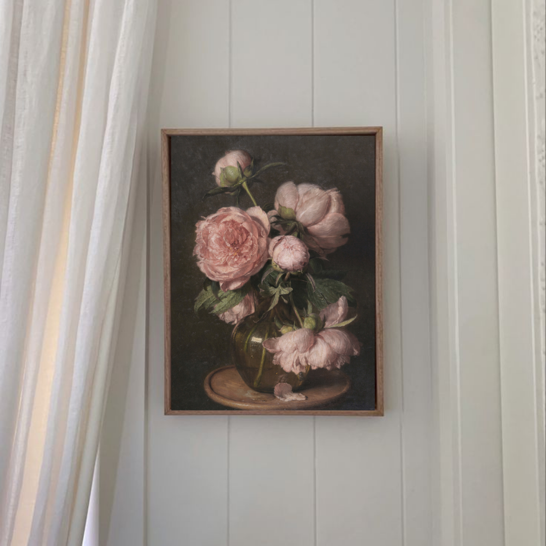 Vintage Floral Still Life Painting | Vintage Flower Art Prints