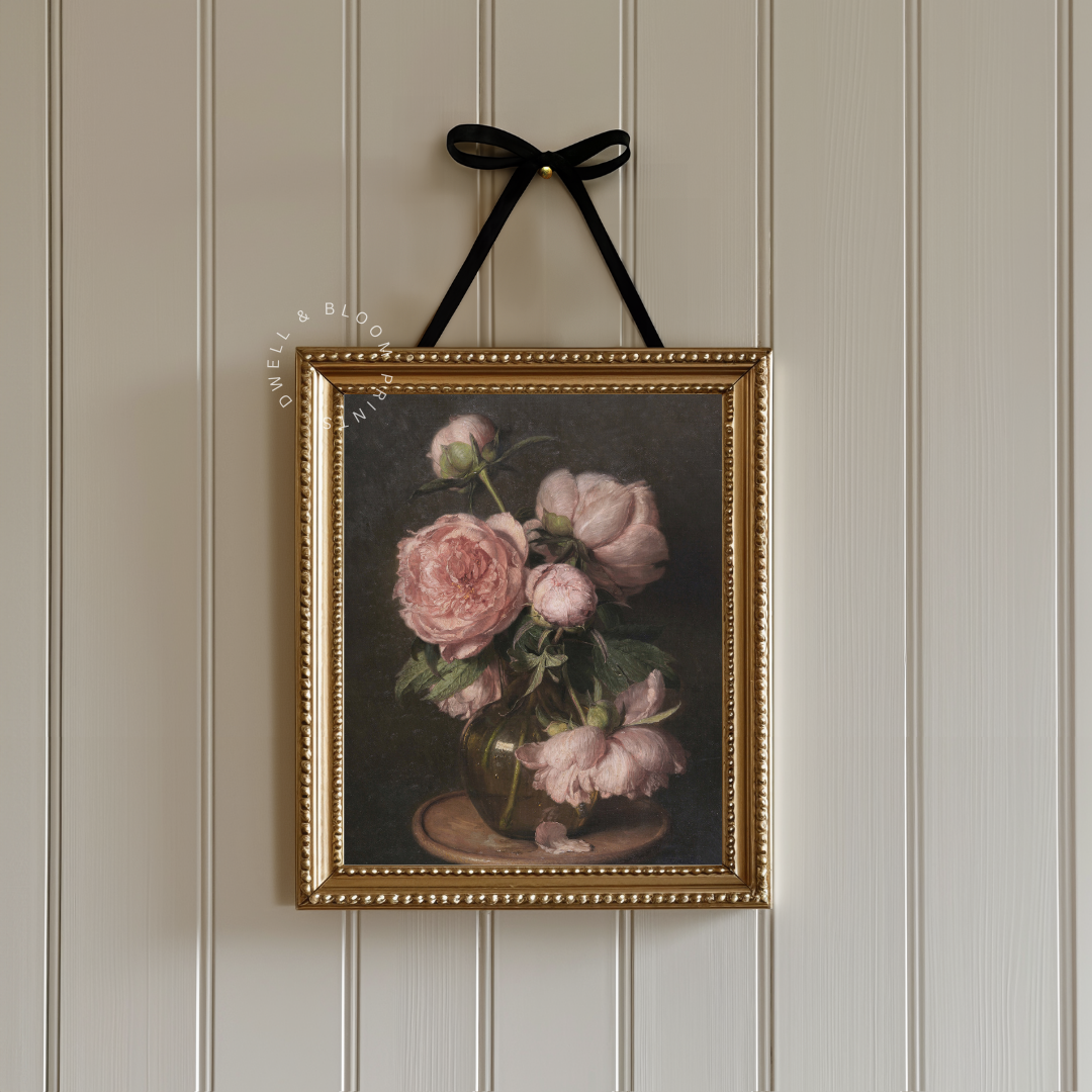 Vintage Floral Still Life Painting | Vintage Flower Art Prints