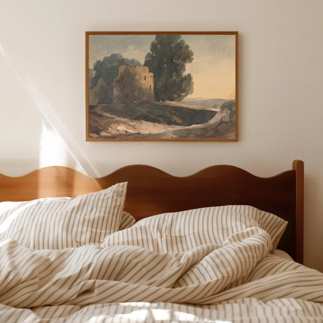 Vintage Country Landscape Painting | Vintage Landscape Art Printable