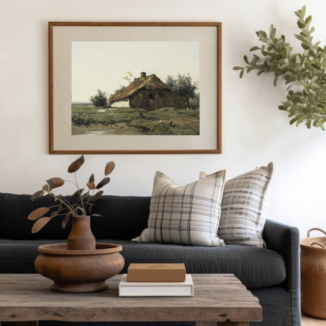 Vintage Landscape Oil Painting | Vintage Printable Landscape Art