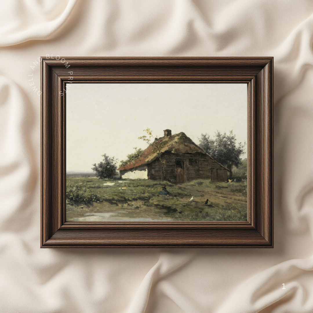 Vintage Landscape Oil Painting | Vintage Printable Landscape Art
