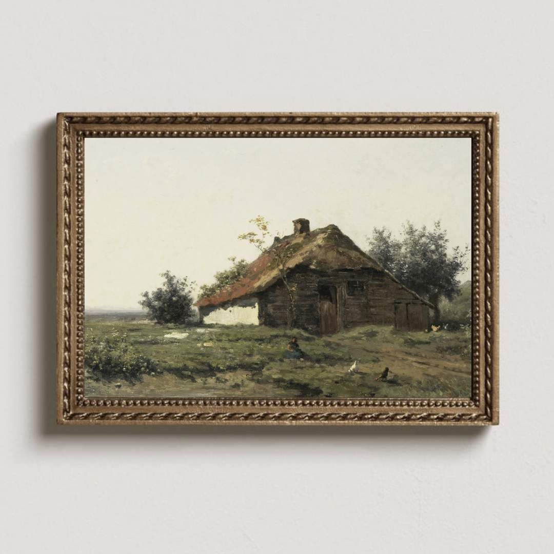 Vintage Landscape Oil Painting | Vintage Printable Landscape Art
