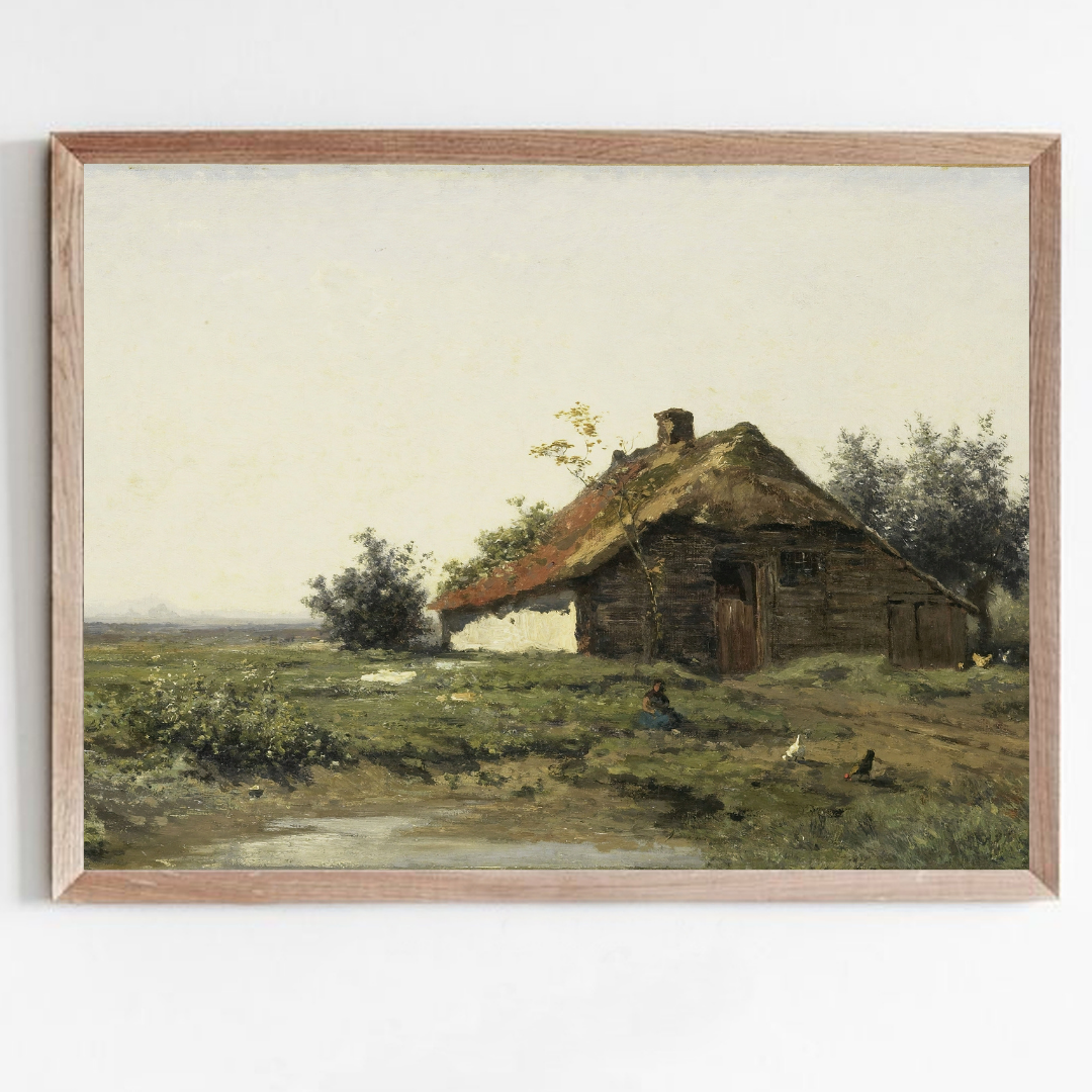 Vintage Landscape Oil Painting | Vintage Printable Landscape Art