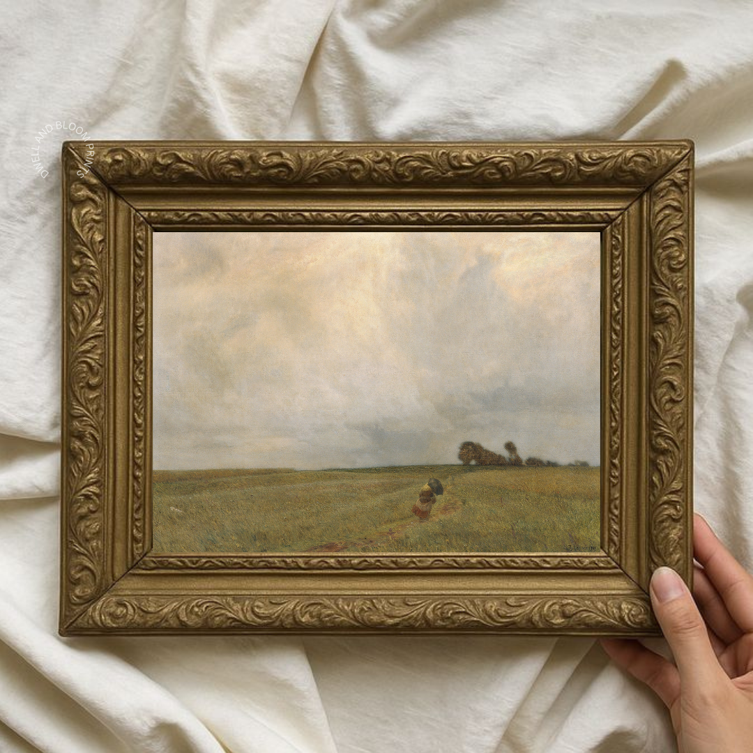 Vintage Summer Landscape Painting | Antique Landscape Art Print
